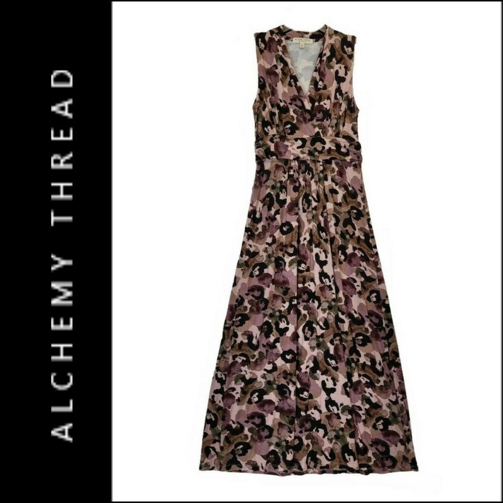 Alchemy Thread Women Sleeveless Maxi Long Dress